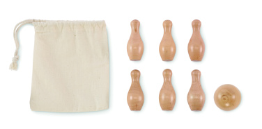 Logotrade reklaamtooted pilt: BOLITO mini männipuidust keeglikomplekt