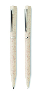 Logotrade reklaamkingi foto: PEAT nisuõlest keskkonnasõbralik pastapliiatsi komplekt