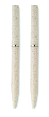 Logotrade reklaamkingitused pilt: PEAT nisuõlest keskkonnasõbralik pastapliiatsi komplekt