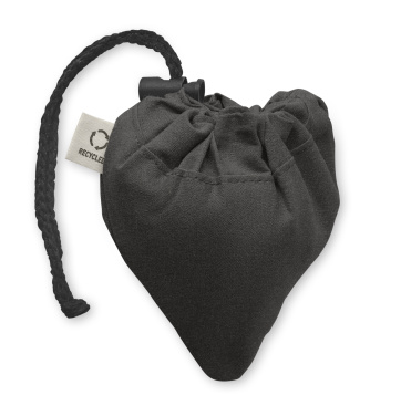 Logotrade reklaamtoote foto: CARRIE must kokkupandav ostukott 140 gr/m²