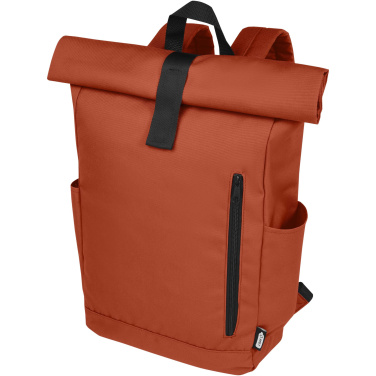 Logo trade reklaamtoote pilt: Byron 15,6" GRS RPET rull-top seljakott 18L