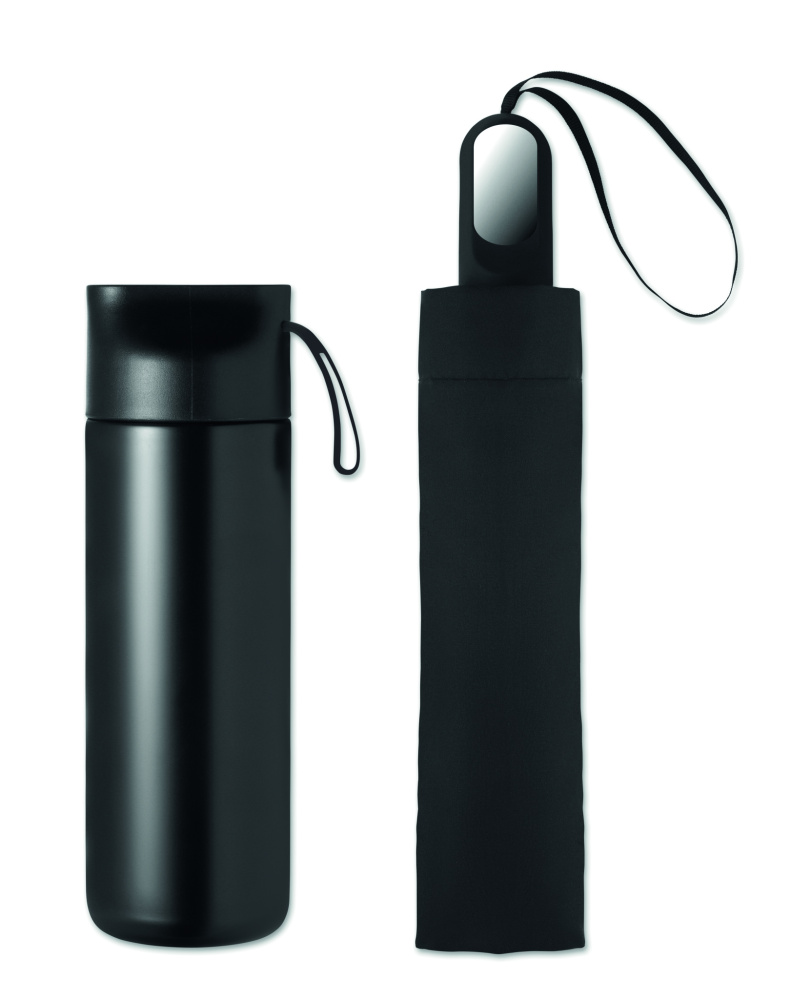 Logo trade firmakingitused foto: HITHERE kinkekomplekt termospudeli ja vihmavarjuga