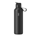Ocean Bottle Peak GO 710 ml taaskasutatud roostevabast terasest veepudel, Obsidiaanmust