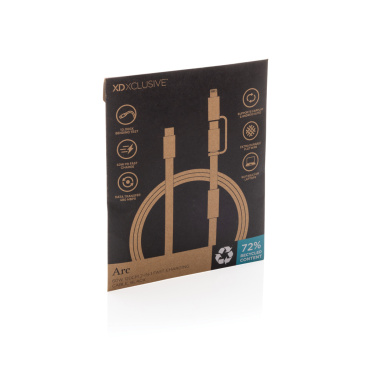 Logotrade reklaamkingitused pilt: Arc RCS 60W 120 cm 2-ühes kiirlaadimiskaabel