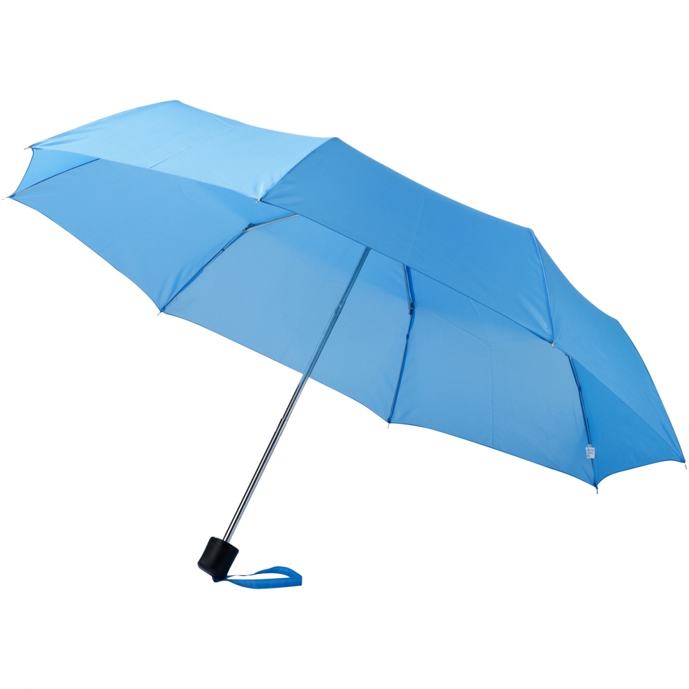 Logotrade mainoslahjat kuva: 21,5" Ida 3-osainen sateenvarjo, vaaleansininen
