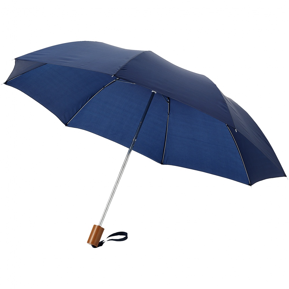 Logotrade mainoslahja tuotekuva: 20" Oho 2-osainen sateenvarjo, tummansininen