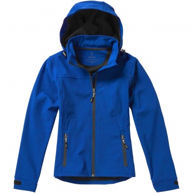 Logotrade mainostuote tuotekuva: Langley softshell -takki, naisten, sininen