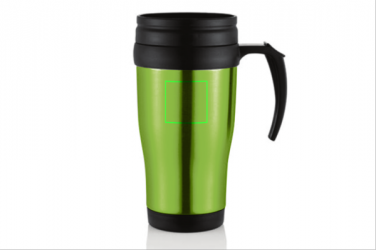 Logotrade liikelahja mainoslahja kuva: Stainless steel mug, green