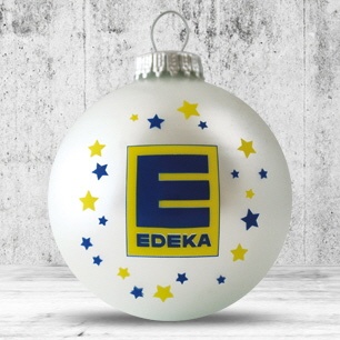 Logotrade mainoslahja tuotekuva: Jõulukuul 4-5 värvi logoga 8 cm