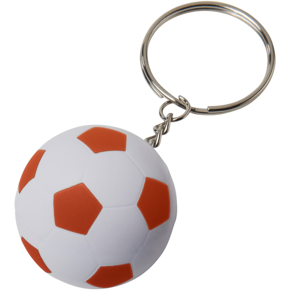 Logotrade liikelahja tuotekuva: Striker ball keychain - WH-OR, oranssi