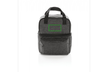 Logo trade mainostuote kuva: Firmakingitus: Cooler bag with 2 insulated compartments, anthracite