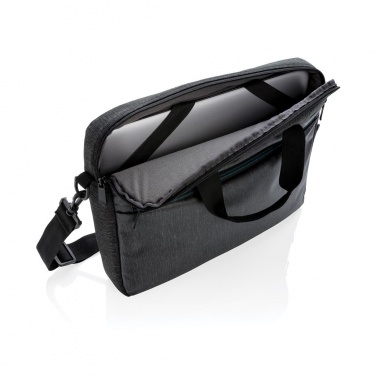 Logotrade mainoslahjat ja liikelahjat tuotekuva: Firmakingitus: 900D laptop bag PVC free, black