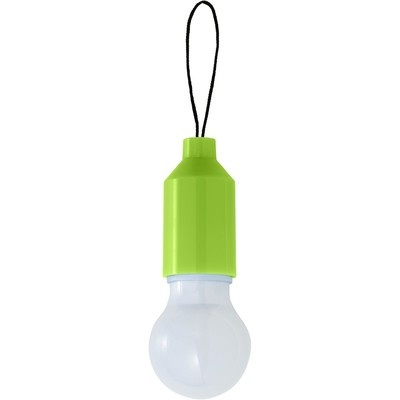 Logo trade mainostuotet tuotekuva: LED-lamppu päärynänmuotoinen, vihreä
