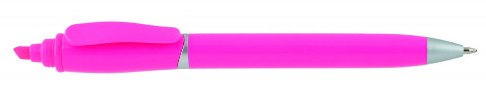 Logo trade mainoslahjat ja liikelahjat kuva: Plastikpastapliiats markeriga 2-ühes GUARDA, roosa