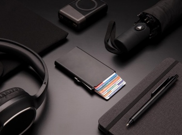 Logotrade liikelahja mainoslahja kuva: Meene: Standard aluminium RFID cardholder, black