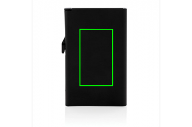 Logo trade mainostuotet tuotekuva: Meene: Standard aluminium RFID cardholder, black