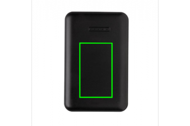 Logotrade mainostuote tuotekuva: Reklaamtoode: 5.000 mAh wireless charging pocket powerbank, black