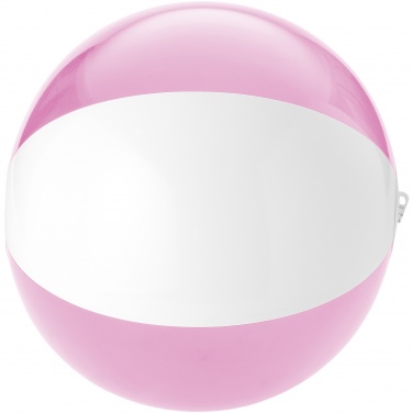 Logo trade mainostuote kuva: Bondi-rantapallo kiinteä/läpinäkyvä, pinkki