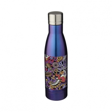 Logotrade mainostuote tuotekuva: Vasa Aurora kuparityhjiöeristetty pullo, sininen