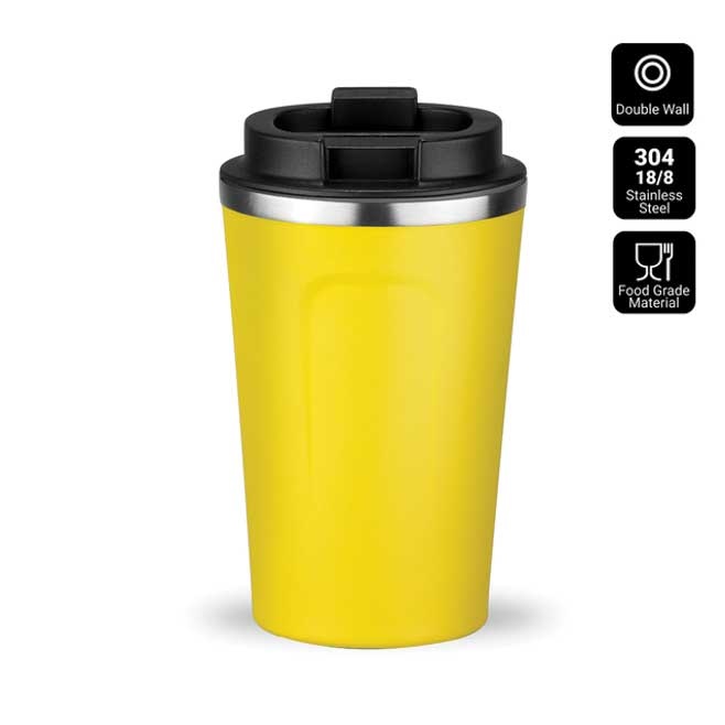 Logotrade mainoslahjat kuva: Nordic termosmuki, 350 ml, keltainen
