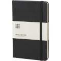 Moleskine Classic M -muistikirja, kovakantinen - viiva, Tasainen musta