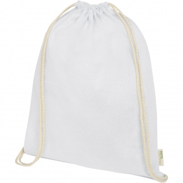 Logotrade mainoslahjat ja liikelahjat tuotekuva: Orissa 100 g/m² organic cotton drawstring bag 5L