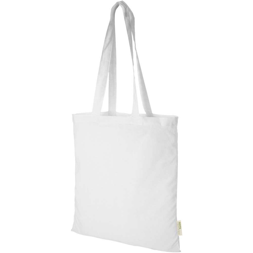 Logo trade mainoslahja ja liikelahja tuotekuva: Orissa 100 g/m² organic cotton tote bag 7L