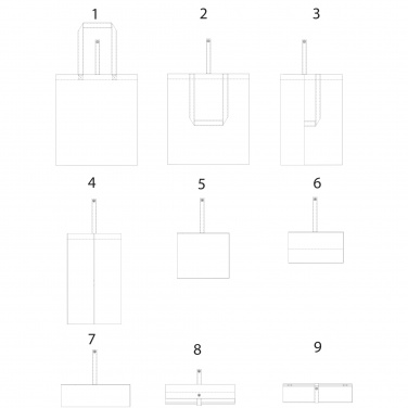 Logo trade liikelahjat tuotekuva: Nevada-kassi, puuvillainen, taitettava, 100 g/m² 7L