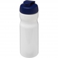 H2O Active® Base 650 ml läppäkantinen urheilujuomapullo, Valkoinen/sininen