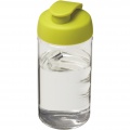 H2O Active® Bop 500 ml läppäkantinen urheilujuomapullo, Läpinäkyvä / lime