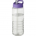 H2O Active® Treble 750 ml -urheilujuomapullo kaatonokkakannella, Läpinäkyvä / violetti