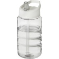 H2O Active® Bop 500 ml -urheilujuomapullo kaatonokkakannella, Läpinäkyvä / valkoinen