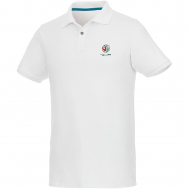 Logo trade mainoslahjat tuotekuva: Beryl short sleeve men's organic recycled polo