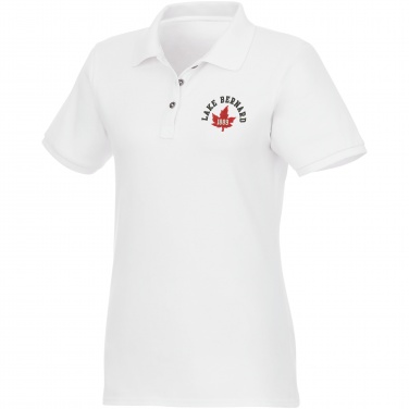 Logotrade mainoslahja tuotekuva: Beryl short sleeve women's organic recycled polo