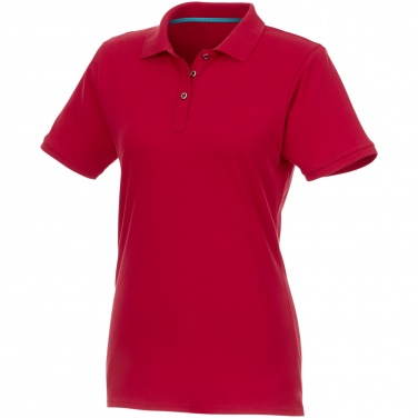 Logo trade liikelahja kuva: Beryl short sleeve women's organic recycled polo