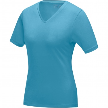 Logo trade liikelahjat tuotekuva: Kawartha short sleeve women's organic V-neck t-shirt