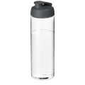 H2O Active® Vibe 850 ml -urheilujuomapullo läppäkannella, Läpinäkyvä / harmaa