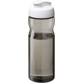 H2O Active® Eco Base 650 ml -urheilujuomapullo läppäkannella, Hiili / valkoinen