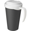 Americano® Grande 350 ml muki, läikyttämätön kansi, Harmaa/Valkoinen