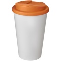 Americano® 350 ml muki, läikyttämätön kansi , Valkoinen/oranssi