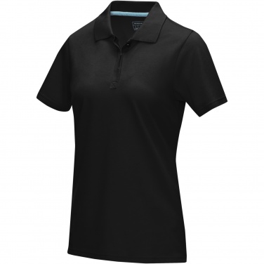 Logotrade mainoslahja tuotekuva: Graphite short sleeve women’s organic polo