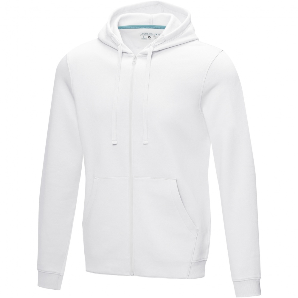 Logo trade mainoslahja ja liikelahja tuotekuva: Ruby men’s organic recycled full zip hoodie