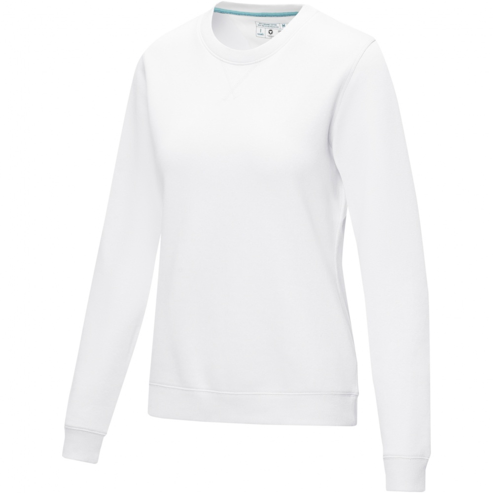 Logo trade liikelahja kuva: Jasper women’s organic recycled crewneck sweater