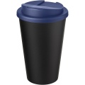 Americano® Eco -kahvimuki kierrätetystä materiaalista, läikyttämätön, 350 ml, Sininen / tasainen musta