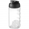 H2O Active® Bop 500 ml -shakerpullo, Tasainen musta / läpinäkyvä