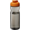 H2O Active® Base Tritan™ 650 ml urheilujuomapullo pikalukittavalla korkilla, Puuhiili / appelsiini