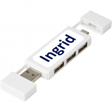 Logotrade liikelahja tuotekuva: Mulan Kaksois USB 2.0 -hubi