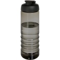 H2O Active® Eco Treble 750 ml:n juomapullo flip lid -kannella, Hiili / tasainen musta