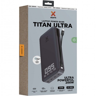 Logotrade liikelahjat kuva: Xtorm XB403 Titan Ultra 27 000 mAh 200 W:n kannettavan tietokoneen varavirtalähde