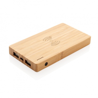 Logotrade mainoslahjat kuva: Bamboo 4000 mAh:n langaton 5W varavirtalähde